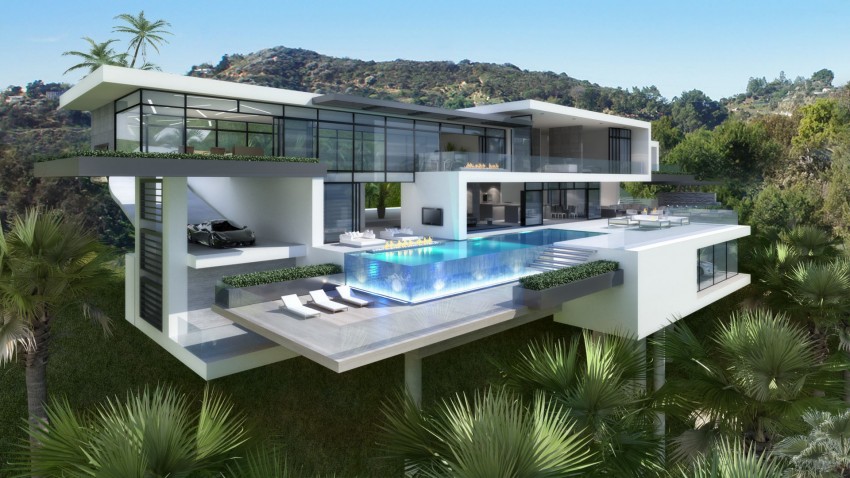 Two Modern Mansions On Sunset Plaza Drive In LA | Architecture & Design